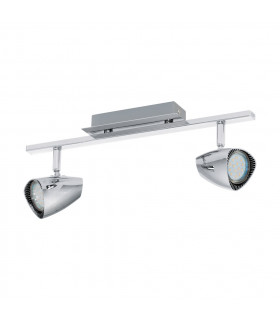 Corbera 2 Light Twin Retro Spotlight Chrome, GU10