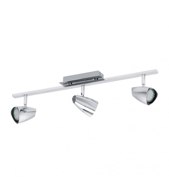 Corbera 3 Light Triple Retro Spotlight Chrome, GU10