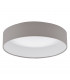 Palomaro LED Flush Ceiling Light White, Fabric