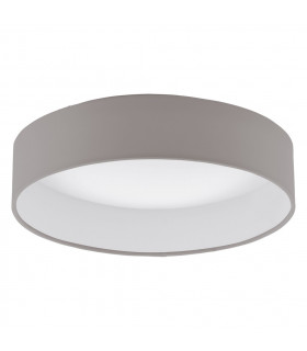 Palomaro LED Flush Ceiling Light White, Fabric