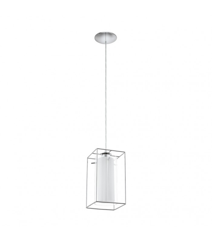 Loncino 1 Light Ceiling Pendant Chrome, Framed, E27 - EU Stock