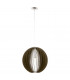 Cossano 1 Light Large Spherical Ceiling Pendant Satin Nickel, E27
