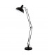 Borgillio 1 Light Adjustable Floor Lamp Uplighter Black, E27