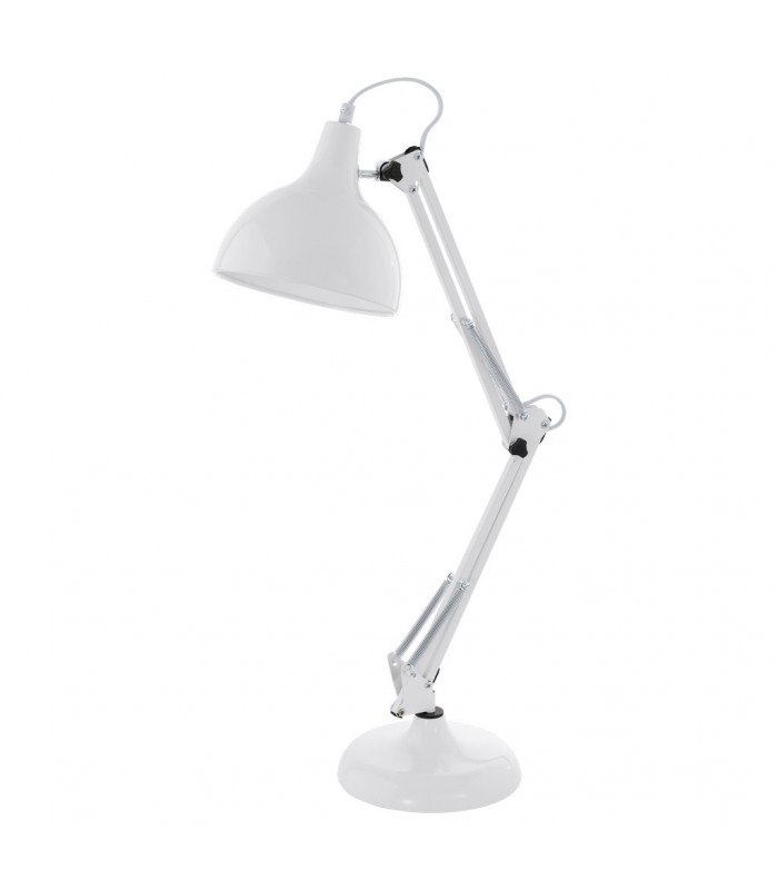 Borgillio 1 Light Adjustable Table Lamp White, E27