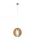 Cossano 1 Light Medium Spherical Ceiling Pendant Satin Nickel, E27