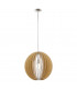 Cossano 1 Light Large Spherical Ceiling Pendant Satin Nickel, E27