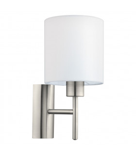 Pasteri 1 Light Indoor Wall Light Satin Nickel, E27 - EU Stock