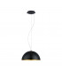 Gaetano 1 Light Dome Ceiling Hanging Pendant Black, Gold, E27