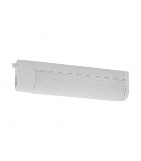 Bari 2 Light Bathroom Shaver Light White and Glass, E14
