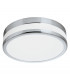 LED Round Bathroom Ceiling Light Chrome with Opal Glass IP44 - EU Stock