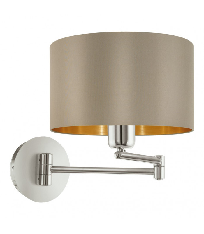 Maserlo 1 Light Indoor Wall Light Satin Nickel, E27