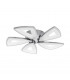 Integrated LED Semi Flush Ceiling Light Polished Chrome