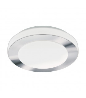 LED Round Bathroom Ceiling Light Chrome, White IP44