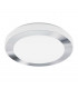 LED Round Bathroom Ceiling Light Chrome, White IP44
