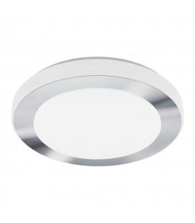 LED Round Bathroom Ceiling Light Chrome, White IP44