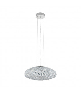 Clemente 3 Light Ceiling Pendant Polished Chrome, E27
