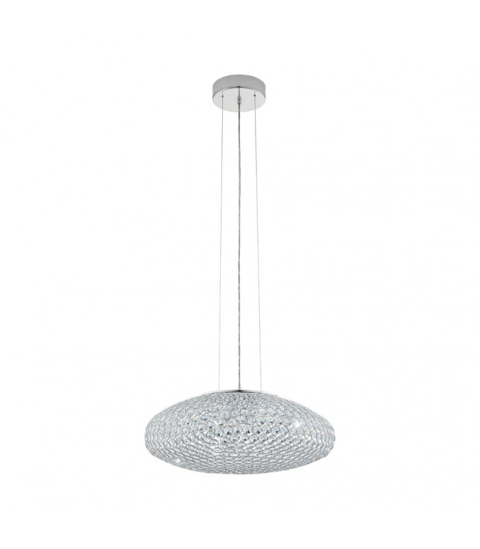 Clemente 3 Light Ceiling Pendant Polished Chrome, E27