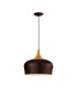 Obregon 1 Light Dome Ceiling Hanging Pendant Brown, Oak, E27