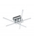 Lasana Integrated LED Flush Wall / Ceiling Light Chrome - EU Stock