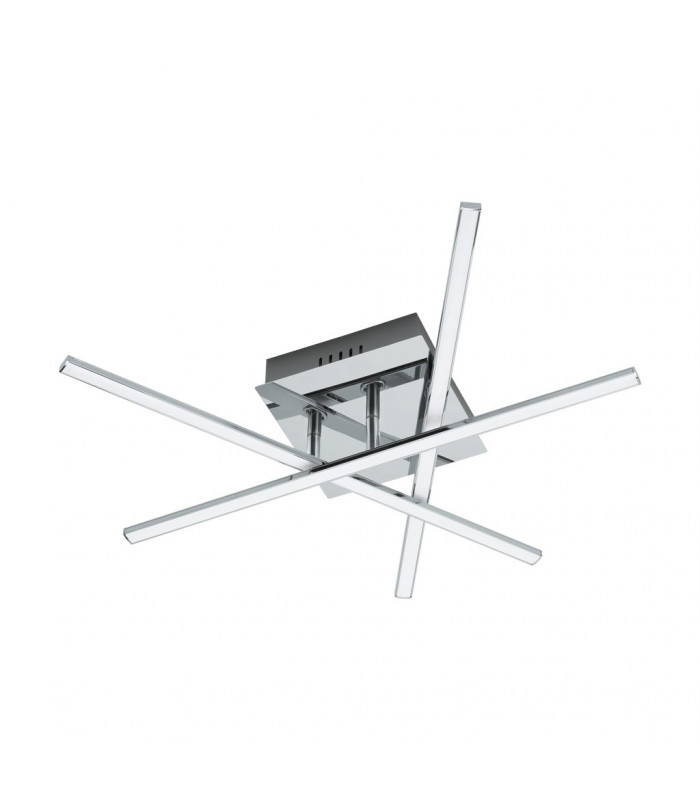 Lasana Integrated LED Flush Wall / Ceiling Light Chrome - EU Stock