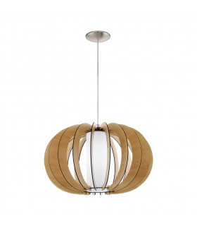 Stellato 1 Light Spherical Ceiling Pendant Satin Nickel, E27