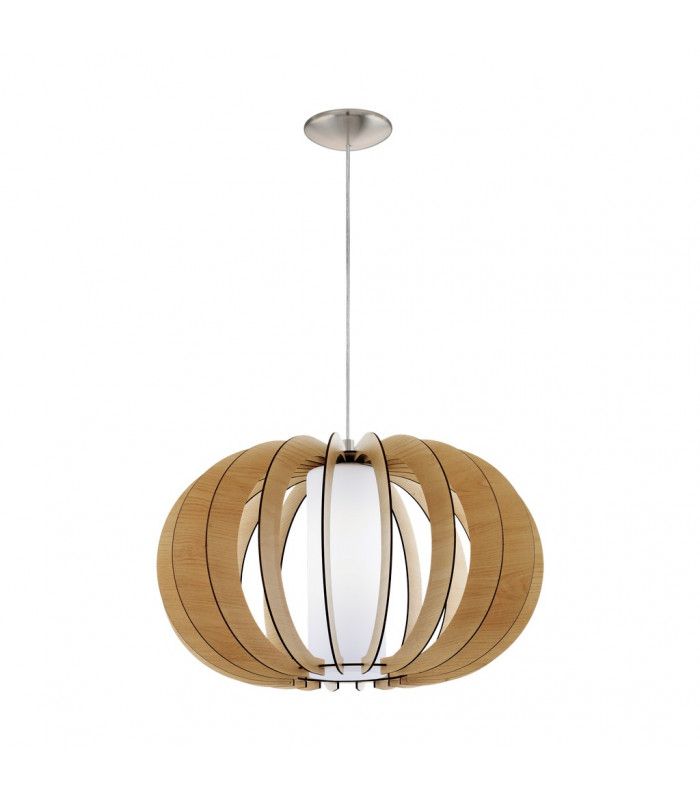 Stellato 1 Light Spherical Ceiling Pendant Satin Nickel, E27
