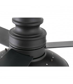 2 Light Large Ceiling Fan Dark Brown with Light, E27 - 2