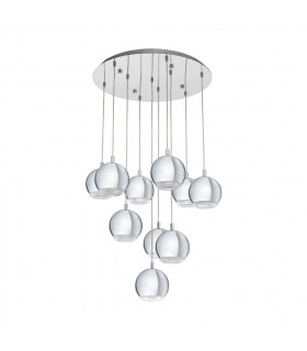 Conessa 10 Light Cluster Pendant Chrome, GU10