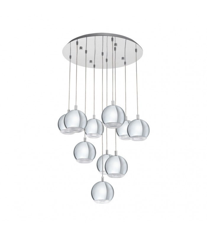 Conessa 10 Light Cluster Pendant Chrome, GU10