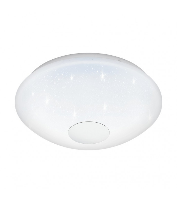 LED Tuneable Flush Ceiling Light White Sparkle Effect