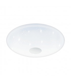 Voltago LED Tuneable Flush Ceiling Light White Sparkle Effect