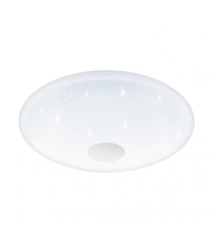 Voltago LED Tuneable Flush Ceiling Light White Sparkle Effect