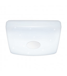 LED Tuneable Flush Ceiling Light White Sparkle Effect