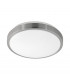 Competa LED Round Flush Ceiling Light Satin Nickel White