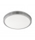 Competa LED Round Flush Ceiling Light Satin Nickel White