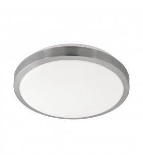 Competa LED Round Flush Ceiling Light Satin Nickel White