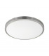 Competa LED Round Flush Ceiling Light Satin Nickel White
