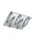 Integrated LED Flush Ceiling Light Chrome
