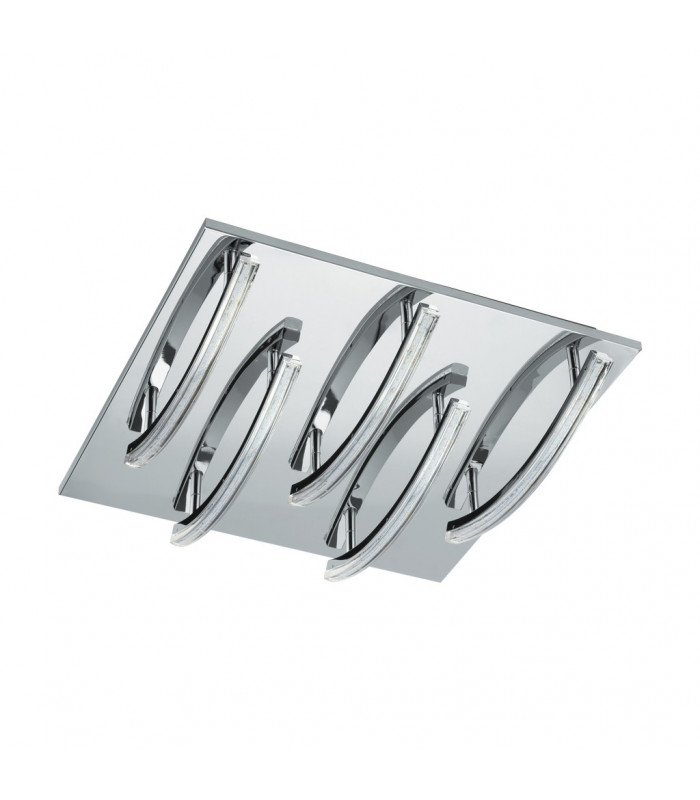 Integrated LED Flush Ceiling Light Chrome