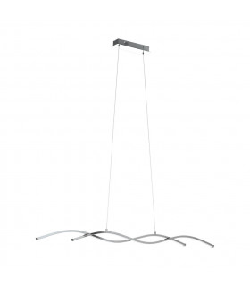 Lasana LED 2 Light Ceiling Pendant Bar Chrome