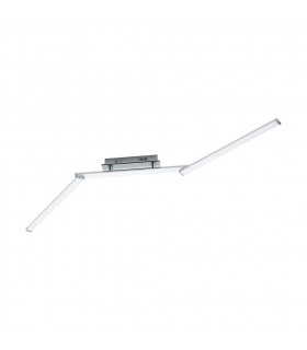 Integrated LED Flush Ceiling Light Chrome