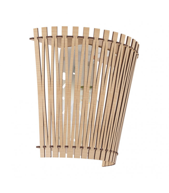 Sendero 1 Light Indoor Wall Light With Maple Wood Shade, E27