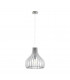 Tindori 1 Light Ceiling Pendant Satin Nickel, Glass, E27