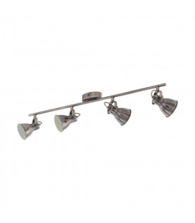 Seras 4 Light Adjustable Spotlight Cream, Nickel-Antique, GU10