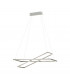 Integrated LED Large Ceiling Pendant Light Satin Nickel