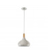 Sabinar 1 Light Medium Dome Ceiling Pendant Brushed Silver, E27