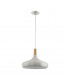 Sabinar 1 Light Large Dome Ceiling Pendant Brushed Silver, E27