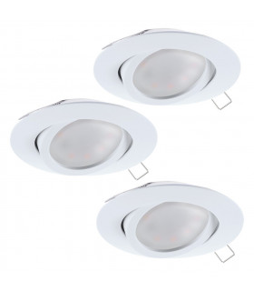 Tedo Recessed Downlight White - 3 Pack