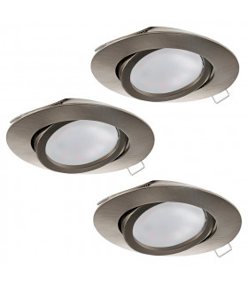 Tedo Recessed Downlight Satin Nickel - 3 Pack-1