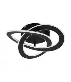 Rolimare Integrated LED Semi Flush Light Black-1